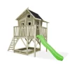 Exit Toys Maison En Bois Crooky 550 Avec Toboggan Et Bac A Sable- Aires De Jeux