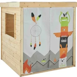 Soulet Maison En Bois Et Tissu Indien- Cabanes Et Maisonnettes