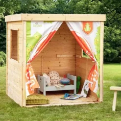 Soulet Maison En Bois Et Tissu Princesse- Cabanes Et Maisonnettes