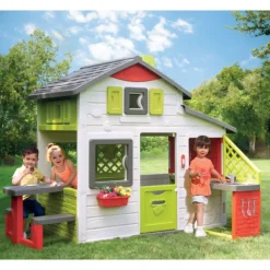 Smoby Maison Neo Friends House Et Cuisine D'Ete- Cabanes Et Maisonnettes