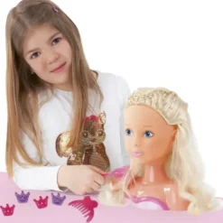 Miss Fashion Têtes À Coiffer|Mini Tete A Coiffer 19 Cm