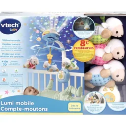 VTech Mobile - Lumi'Mobile Compte-Moutons Bleu- Mobiles