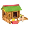 Jeujura Mon Premier Chalet Bois 64 Pieces- Planchettes Et Construction En Bois