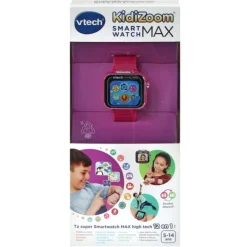 VTech Montre Kidizoom Smartwatch Max - Framboise- Montres Et Objets Connectés