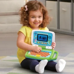 VTech Ordinateurs Et Jeux Interactifs|Ordinateur - Tablette P'Tit Genius Touch Vert