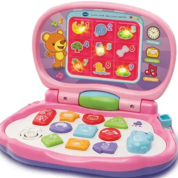 VTech Ordinateurs Et Jeux Interactifs|Ordinateur Lumi Ordi Des Tout-Petits Rose