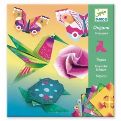 Djeco Origami Tropiques- Découpage, Collage, Pliage