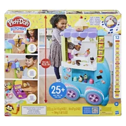 Play Doh Pate A Modeler - Camion De Glace Geant Play-Doh Kitchen- Pate À Modeler, Modelage Et Gravure