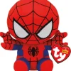 TY Peluches Super-héros Et Personnages|Peluche Beanie Babies Marvel - Spiderman 15 Cm