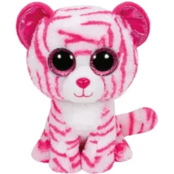 TY Mini Peluches|Peluche Beanie Boo'S Asia Le Tigre Rose 15Cm