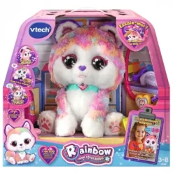 VTech Peluches Interactives|Peluche Interactive - Rainbow Mon Chiot Bobo