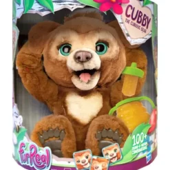 Hasbro Peluches Interactives|Peluche Interactive Cubby L'Ours Curieux - Furreal Friends