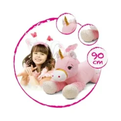 Ami Plush Peluches Géantes|Peluche Licorne Rose 90 Cm