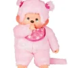 Bandai Peluches Géantes|Peluche Monchhichi Pinky 80 Cm