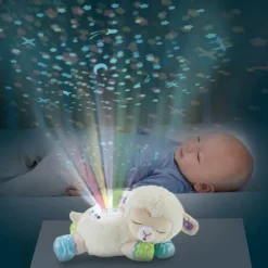 VTech Peluche Veilleuse - Manon, Lumi Mouton Nuit Etoilee 3 En 1- Veilleuses