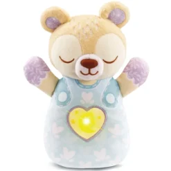 VTech Peluche Veilleuse - Mon Ourson Lumi Dodo Bleu- Veilleuses