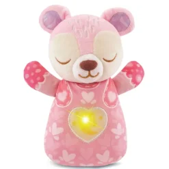 VTech Peluche Veilleuse - Mon Ourson Lumi Dodo Rose- Veilleuses