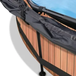 Exit Toys Piscine Wood 300 X 76 Avec Pompe Filtrante Et Voile D'Ombrage- Bouées Jeux Gonflables Et Piscines