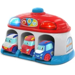 WOOD N PLAY Garages Et Circuits|Piste De Voiture En Bois 4 Véhicules