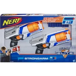 Nerf Pistolets Elite Strongarm - Pack 2 Blasters- Nerf Et Jeux De Tirs
