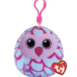 TY Peluches Porte-clés|Porte-clés Hibou En Peluche - 8 Cm