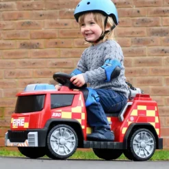 SUN and SPORT Porteur Electrique Bebe Camion De Pompier- Porteurs & Jouets À Bascules