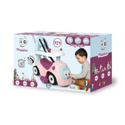 Smoby Porteur Maestro Balade Rose 3 En 1- Porteurs & Jouets À Bascules