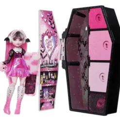 Mattel Poupées|Poupee Draculaura Et Son Casier Secret - Monster High
