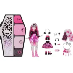Mattel Poupées|Poupee Draculaura Et Son Casier Secret - Monster High