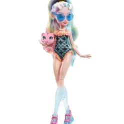 Mattel Poupées|Poupee Lagoona Blue Et Son Animal De Compagnie - Monster High