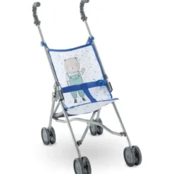 Corolle Poussettes Poupons|Poussette Canne Bleue Pour Poupons De 36 A 42 Cm