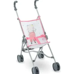 Corolle Poussettes Poupons|Poussette Canne Rose Pour Poupons De 36 A 42 Cm