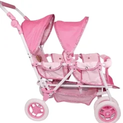 LOVE BEBE Poussettes Poupons|Poussette Double 4 Roues