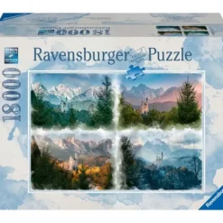 Ravensburger Puzzles Adultes|Puzzle 18 000 Pieces - Un Chateau Au Fil Des Saisons