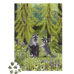 Janod Puzzles Enfants De 250 À 1000 Pièces|Puzzle 500 Pieces - Les Ratons Laveurs