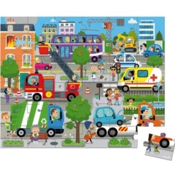 Janod Puzzle Bébé / Enfant|Puzzle 36 Pieces City