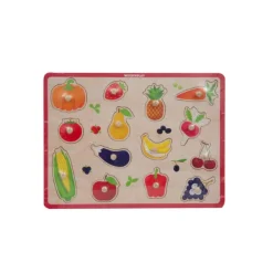 WOOD N PLAY Puzzle Bois Avec Picots- Jouets À Emboîter, À Empiler