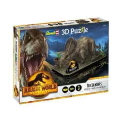 Revell Puzzles 3D|Puzzle 3D Jurassic World Le Monde D'Apres - Triceratops