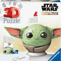Ravensburger Puzzles 3D|Puzzle 3D Rond 72 Pieces - Star Wars Grogu