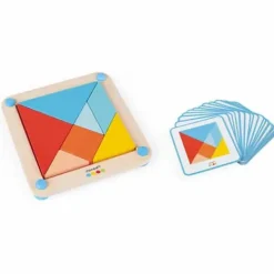 Janod Puzzle Bébé / Enfant|Puzzle J'Apprends Les Formes Le Tangram - Essentiel