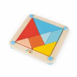 Janod Puzzle Bébé / Enfant|Puzzle J'Apprends Les Formes Le Tangram - Essentiel