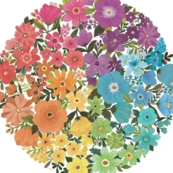 Ravensburger Puzzle 500 À 1000 Pièces|Puzzle Rond 500 Pieces - Fleurs