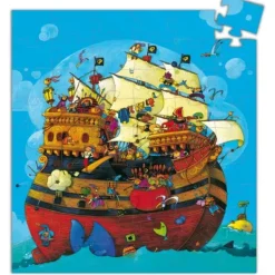 Djeco Puzzles Enfants De 50 À 249 Pièces|Puzzle Silhouette Bateau 54 Pieces