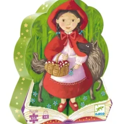 Djeco Puzzle Bébé / Enfant|Puzzle Silhouette Petit Chaperon Rouge 36 Pieces