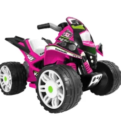 Injusa Quad The Beast 12V Kawasaki Rose- Quads Électriques