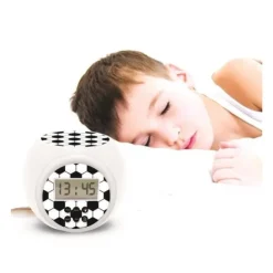 Lexibook Réveil Football Rond Avec Projecteur- Radios Réveil