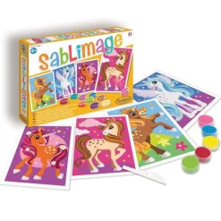 Sentosphere Sablimage Licornes- Mosaïque, Sable Et Paillettes