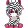 TY Peluches Porte-clés|Sac A Dos Peluche Sequins Zoey Le Zebre 30 Cm
