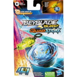 Hasbro Starter Pack Beyblade Burst Quadstrike - Toupie Whirl Knight K8 Et Lanceur- Jeux De Récréation