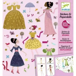 Djeco Stickers Robes Des 4 Saisons- Découpage, Collage, Pliage